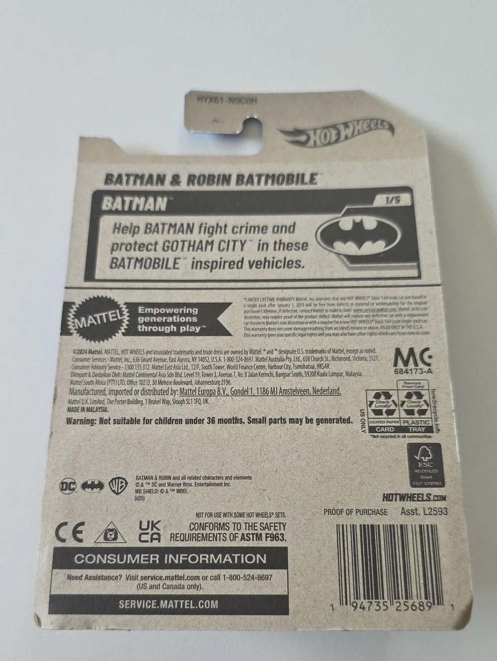 Batman Hot Wheels Batman Bundle - Racer Verse And Batmobiles
